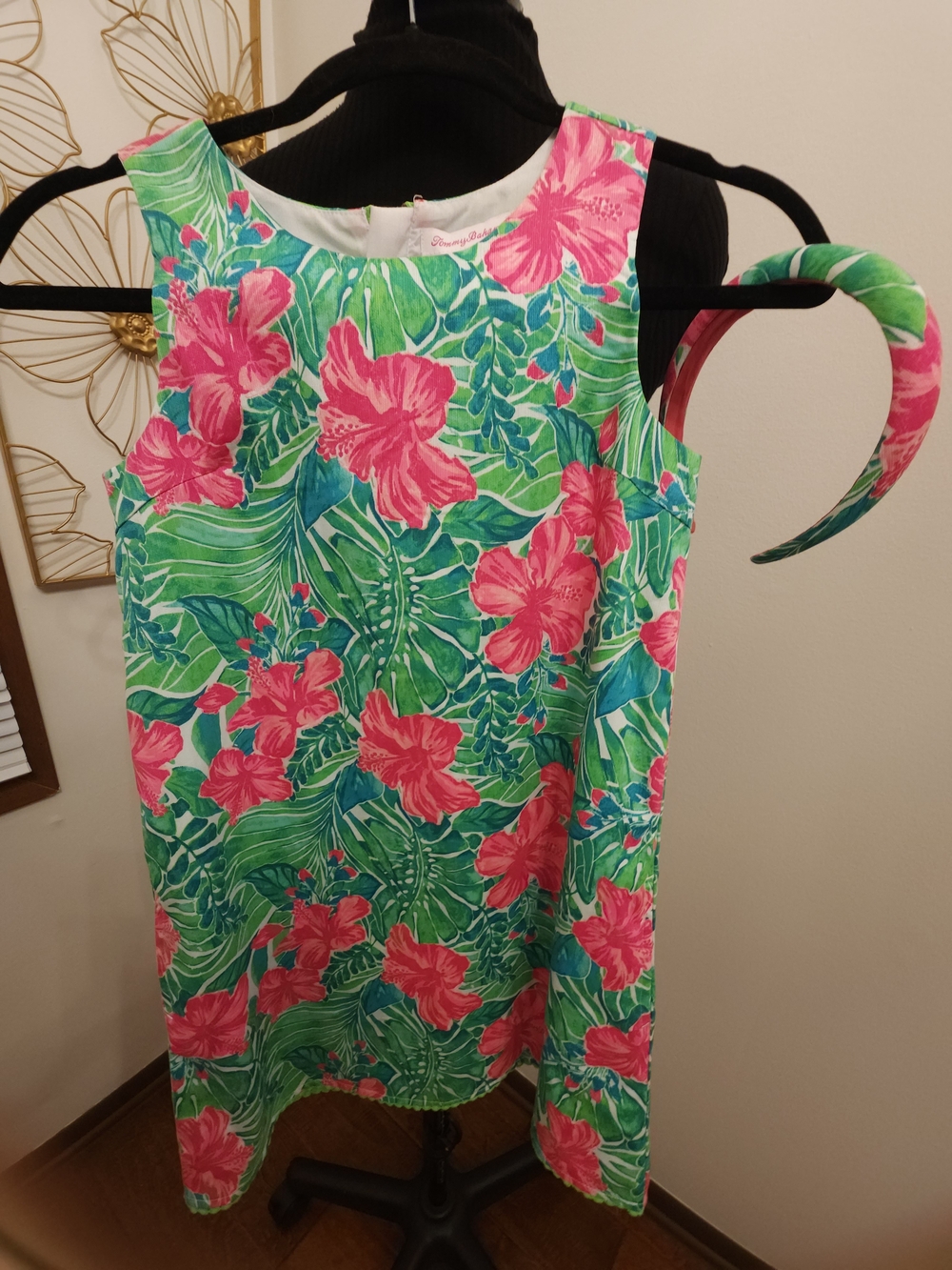 Tommy Bahama Green & Pink Tropical Floral Dress - Picture 2 of 6